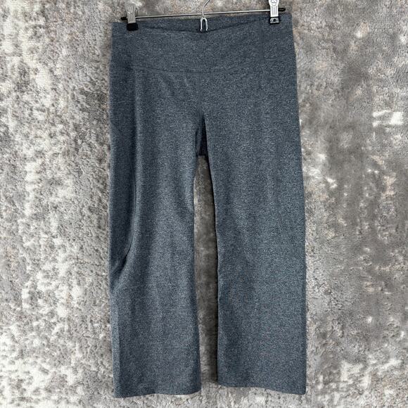 Athleta Size S Cropped Stretch Flat Front Legging Gray Pants Pull On Casual - Picture 1 of 11